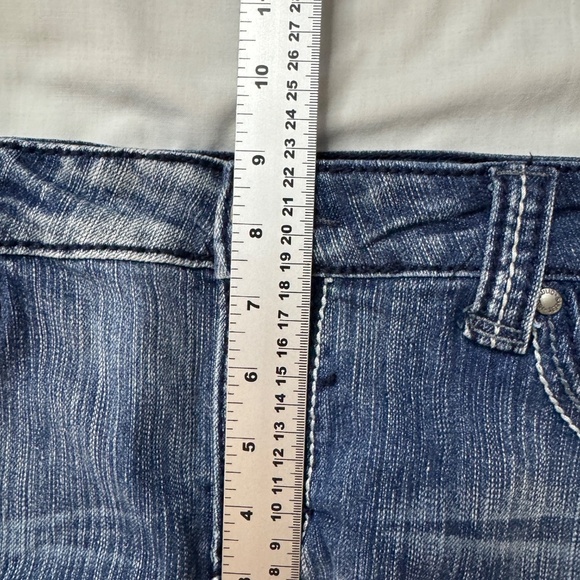 HYDRAULIC Vintage Denim Women's Distressed Cropped Blue‎ Jeans Size Tag: 17/18 - Picture 11 of 16